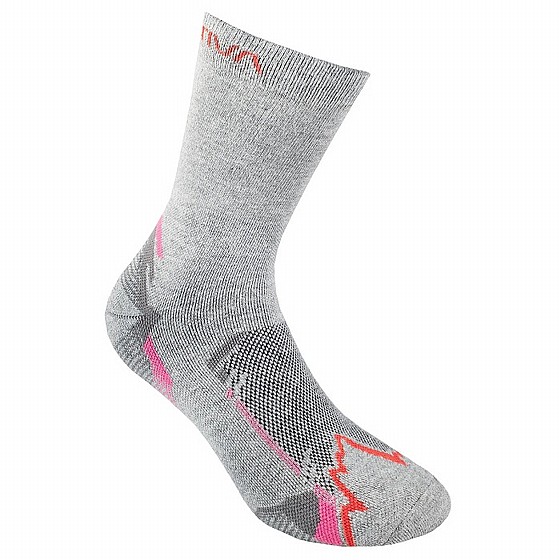 ���� ������� - La sportiva - X-Cursion Socks - Grey/Cherry Tomato
