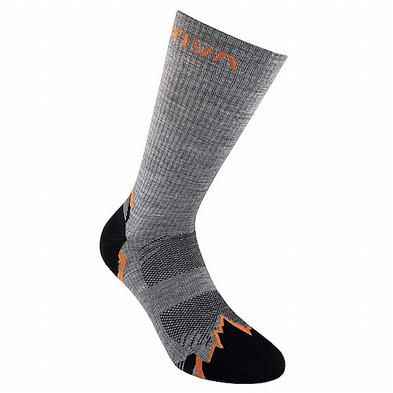 ���� ������� - La Sportiva - Hiking Socks - Grey/Hawaiian sun