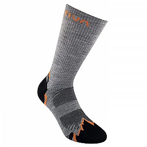 גרבי מטיילים - La Sportiva - Hiking Socks - Grey/Hawaiian sun גרבי מטיילים - La Sportiva - Hiking Socks - Grey/Hawaiian sun